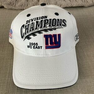 Giants 2005 Division Champions White Reebok Velcro Hat New
